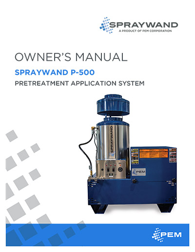 P-500 SprayWand Manual