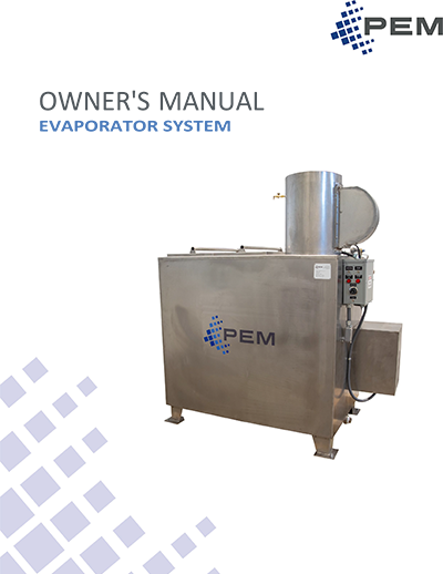 PEM Evaporator - Operation Manual